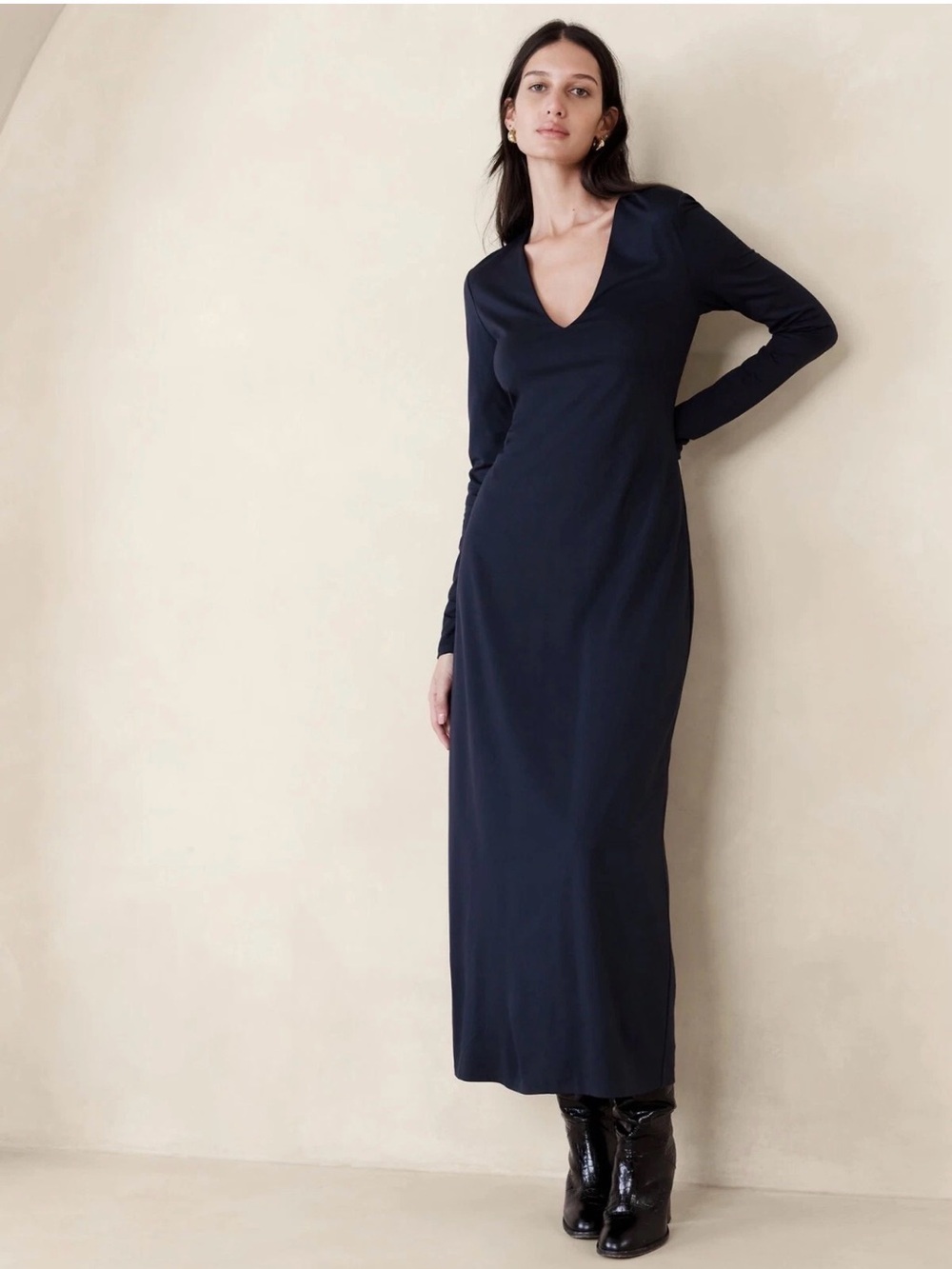 Banana Republic Lola Jersey Maxi Dress Size L